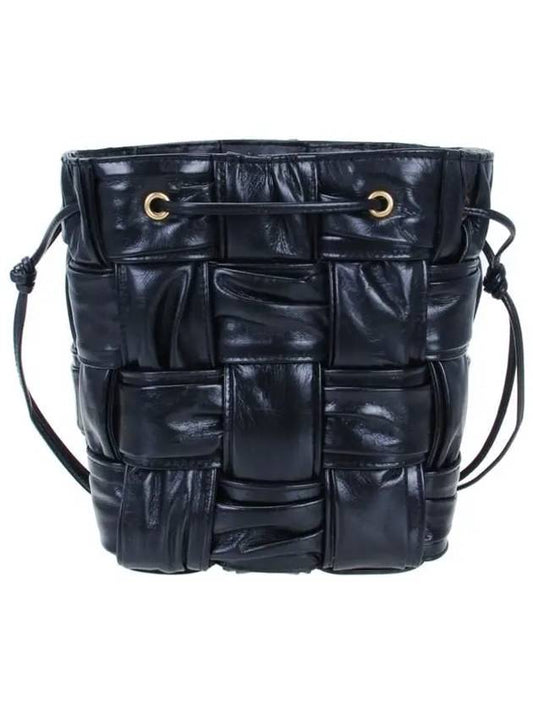 Cassette Mini Bucket Bag Black - BOTTEGA VENETA - BALAAN 2