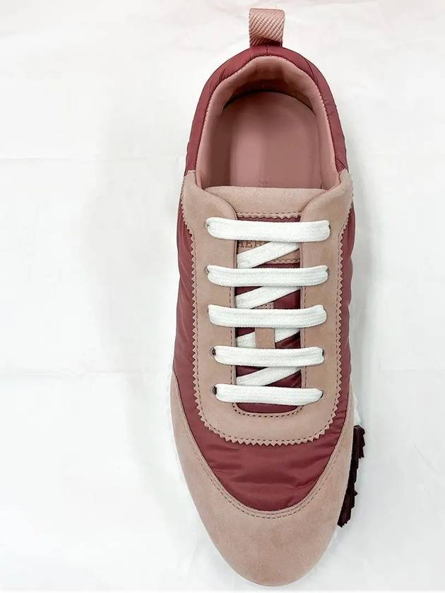 Bouncing Parachute Fabric Low Top Sneakers Rose - HERMES - BALAAN 8