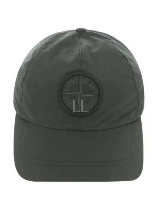 Logo Patch Ball Cap Khaki - STONE ISLAND - BALAAN 2