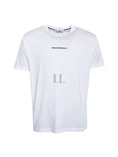 Micro Graphics One Print Short Sleeve T Shirt White - STONE ISLAND - BALAAN 2