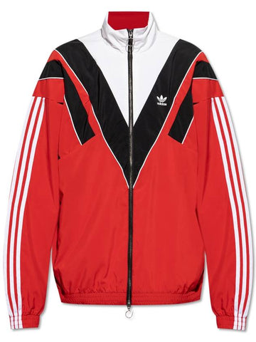 ADIDAS Originals Jacket With Stand-up Collar, Unisex, Red - ADIDAS ORIGINALS - BALAAN 1