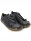 Peu Leather Low Top Sneakers Black - CAMPER - BALAAN 4