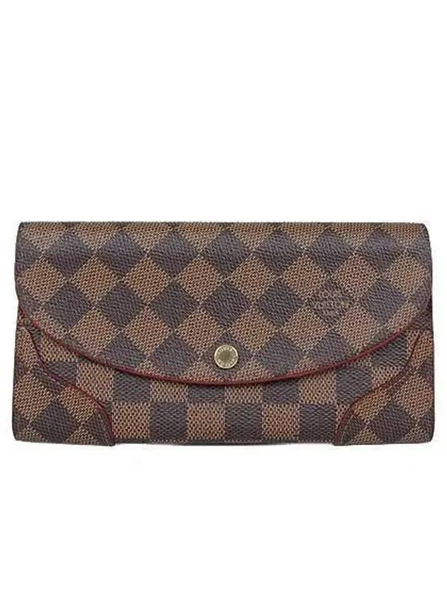 N61227 Damier Eben Canvas Kai Sa Wallet Long - LOUIS VUITTON - BALAAN 1