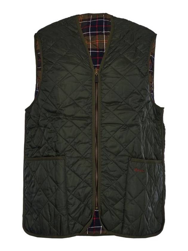 Quilted Waistcoat Zip In Liner Vest Olive - BARBOUR - BALAAN 2