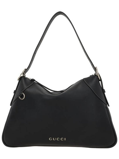 GG Emblem Medium Shoulder Bag Black - GUCCI - BALAAN 2