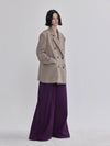 Cool Gray Oversized Half Guy Coat Beige - LIE - BALAAN 6