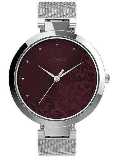 Timex Floral Quartz Purple Dial Ladies Watch TW2V20600 - TIMEX - BALAAN 1