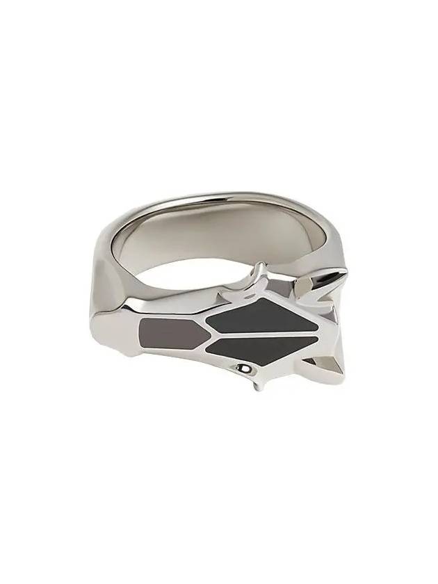 Destroyer ring stainless steel Duo de Gris - HERMES - BALAAN 3