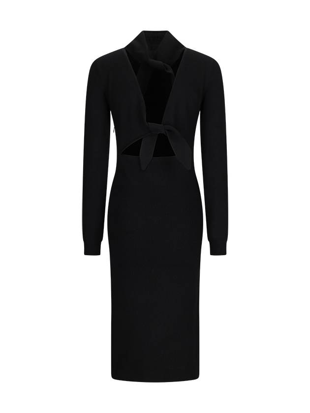 CASHMERE DRESS WITH BACK LACE-UP - GIVENCHY - BALAAN 2