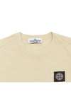 Adult Logo Short Sleeve Beige 801620147 V0091 14A - STONE ISLAND - BALAAN 4