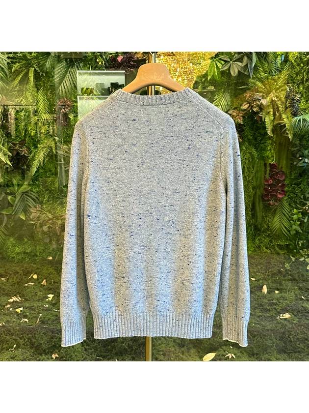 Crew Neck Knit Top Light Blue - BRUNELLO CUCINELLI - BALAAN 5