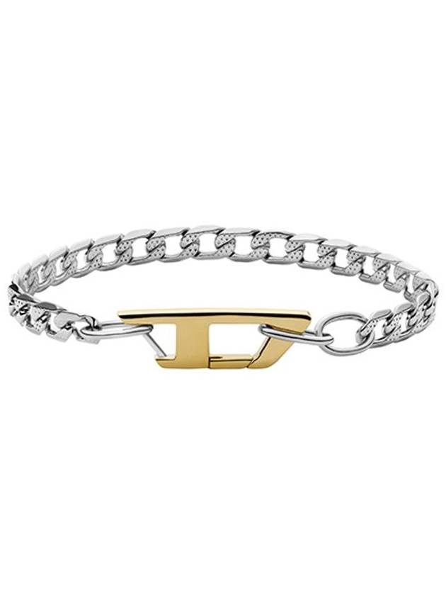 Link Stainless Steel Bracelet Silver - DIESEL - BALAAN 1