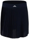 Women's Binx Pleated Skirt Navy - J.LINDEBERG - BALAAN 3