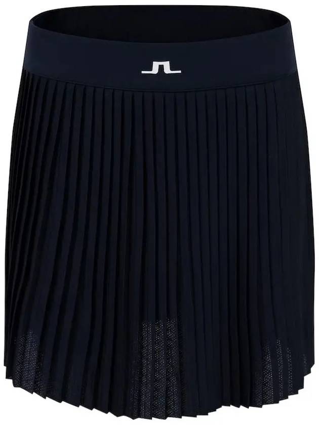 Women's Binx Pleated Skirt Navy - J.LINDEBERG - BALAAN 3