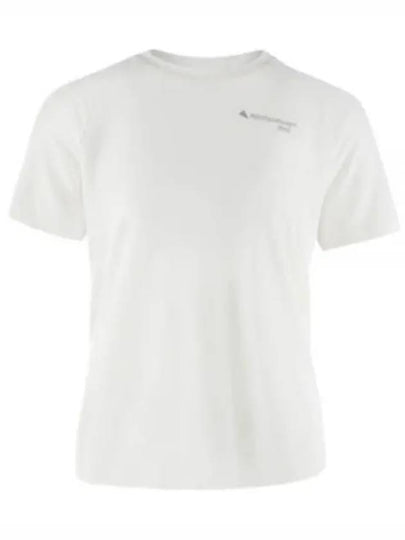 Women's Groa Logo Technical Short Sleeve T-Shirt Snow - KLATTERMUSEN - BALAAN 2