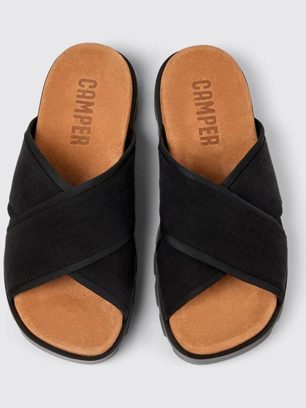 Brutus Cross Strap Sandals Black - CAMPER - BALAAN 4