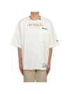 Embroidery Logo Cotton Short Sleeved T-Shirt White - MAISON MIHARA YASUHIRO - BALAAN 2