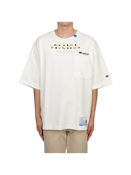 MAISON sweatshirt A11TS681 WHITE logo embroidery printing - MAISON MIHARA YASUHIRO - BALAAN 2