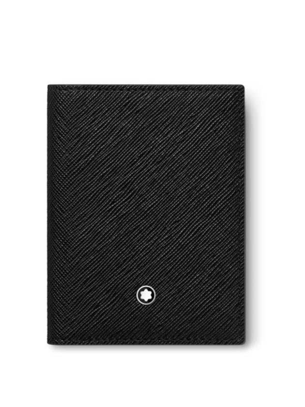 Sartorial 4CC Bifold Leather Card Wallet Black - MONTBLANC - BALAAN 2