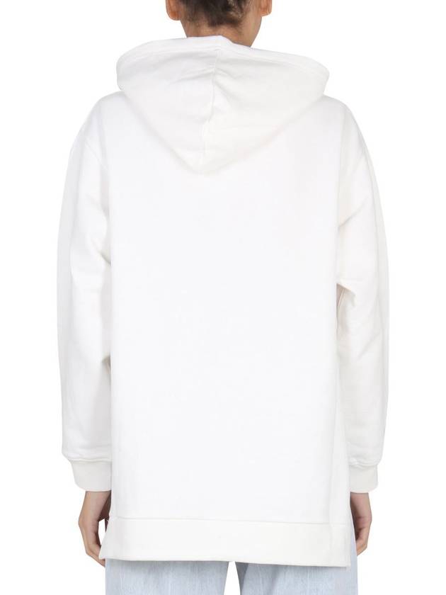 Logo Print Cotton Hooded Top White - MARNI - BALAAN 4