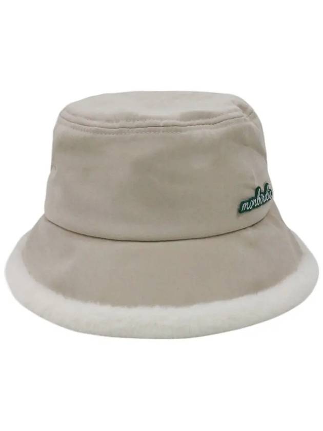 Macaron earring bucket hat BEIGE - MONBIRDIE GOLF - BALAAN 3