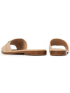 Gancini Leather Slippers Beige - SALVATORE FERRAGAMO - BALAAN 7