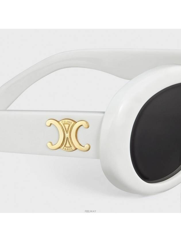 Eyewear Triomphe Acetate Sunglasses White - CELINE - BALAAN 4