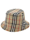 Check Boucle Bucket Hat Beige - BURBERRY - BALAAN 2