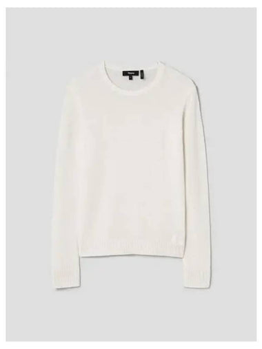 Women s Cashmere Crew Sweatshirt T shirt Neck Pullover Ivory Domestic Product GM0024082792715 - THEORY - BALAAN 1