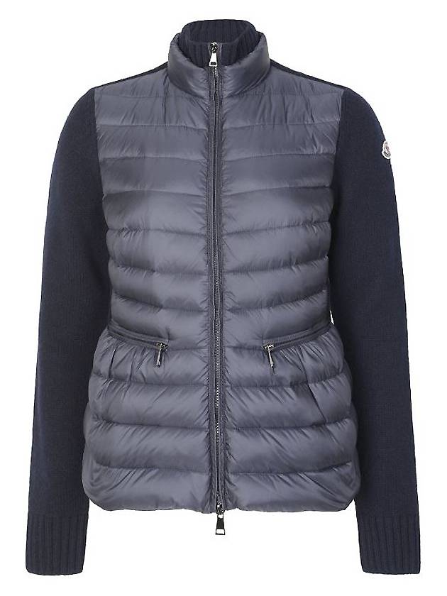 Cashmere knit lightweight padded zipup - MONCLER - BALAAN 1