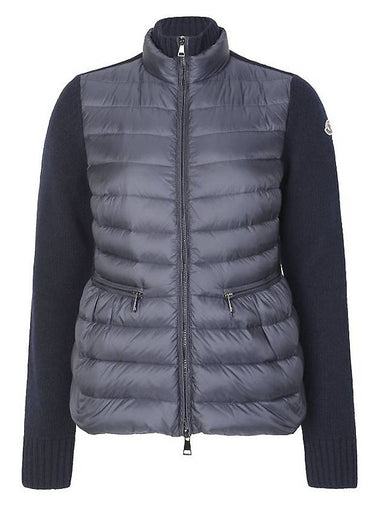 Cashmere knit lightweight padded zipup - MONCLER - BALAAN 1