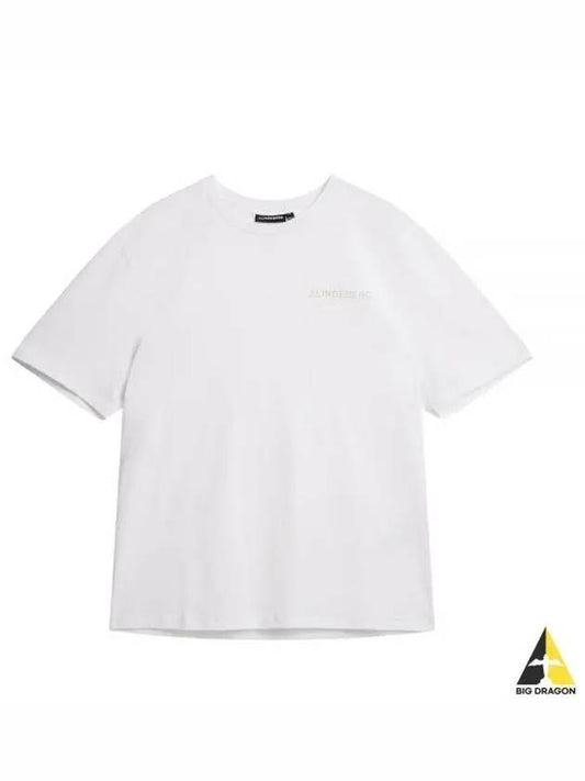 Dale Seasonal Print Short Sleeve T-Shirt White - J.LINDEBERG - BALAAN 2