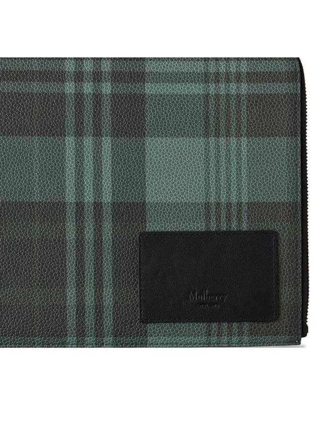 green tartan check clutch - MULBERRY - BALAAN 2