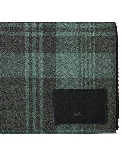 green tartan check clutch - MULBERRY - BALAAN 2