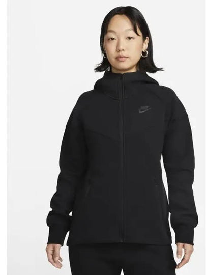 Tech Fleece Windrunner Women's Full Zip Hoodie Black - NIKE - BALAAN 2