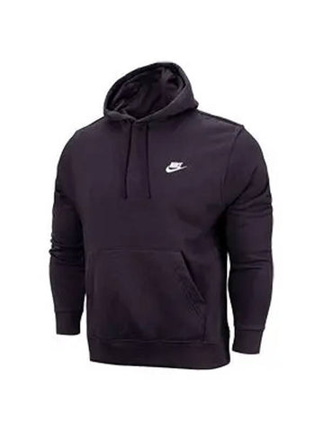 Club Fleece Pullover Hoodie Purple - NIKE - BALAAN 1