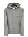 Chillax Fox Patch Classic Hoodie Grey Melange - MAISON KITSUNE - BALAAN 2