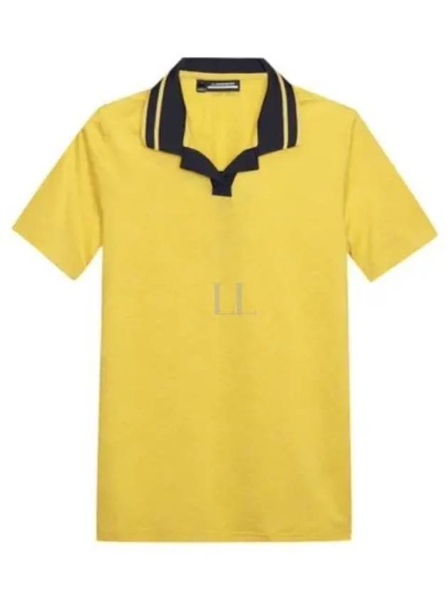 Women's Sammy Short Sleeve Polo Shirt Yellow - J.LINDEBERG - BALAAN 2