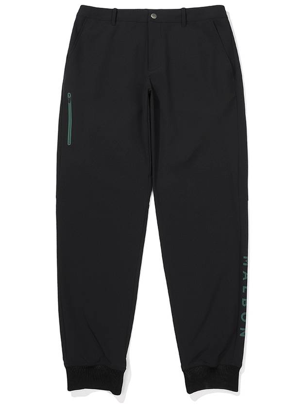 Storm Fleece Pants BLACK MAN - MALBON GOLF - BALAAN 1