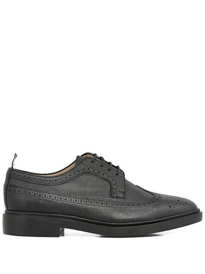 Men's Classic Long Wing Brogue Lace Up Brogue Shoes Black - THOM BROWNE - BALAAN 2