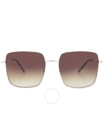 Calvin Klein Brown Gradient Square Ladies Sunglasses CK22121S 714 57 - CALVIN KLEIN - BALAAN 1