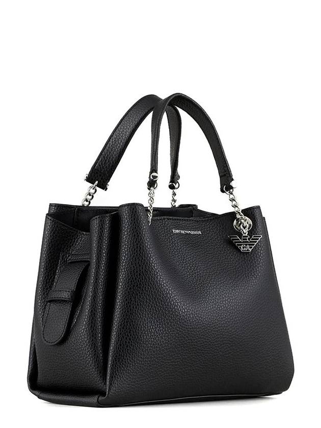 Eagle Charm Tote Bag Black - EMPORIO ARMANI - BALAAN 4