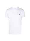 Men's Red Pony Embroidery Short Sleeve T-Shirt White - POLO RALPH LAUREN - BALAAN.