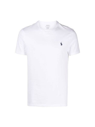 Men's Embroidered Pony Short Sleeve T-Shirt White - POLO RALPH LAUREN - BALAAN 1