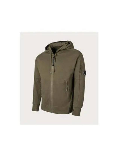 Diagonal Raised Fleece Hooded Jacket Beige - CP COMPANY - BALAAN 2