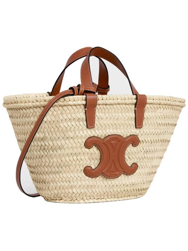 Triomphe Classic Pannier Rattan Tote Bag Tan - CELINE - BALAAN 3