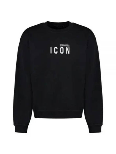 Logo Print Sweatshirt Black - DSQUARED2 - BALAAN 2