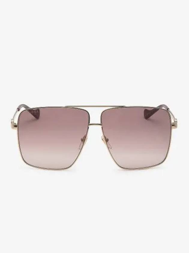 Eyewear Double Bridge Square Sunglasses Pink - GUCCI - BALAAN 2