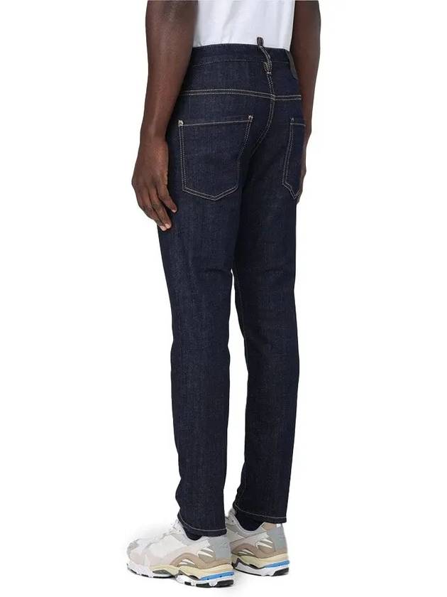 Dark Rinse Wash Skater Denim Jeans Blue - DSQUARED2 - BALAAN 4