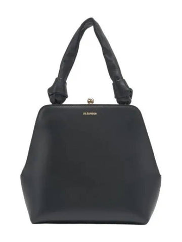 Small Goji Square Tote Bag Black Handbag - JIL SANDER - BALAAN 1